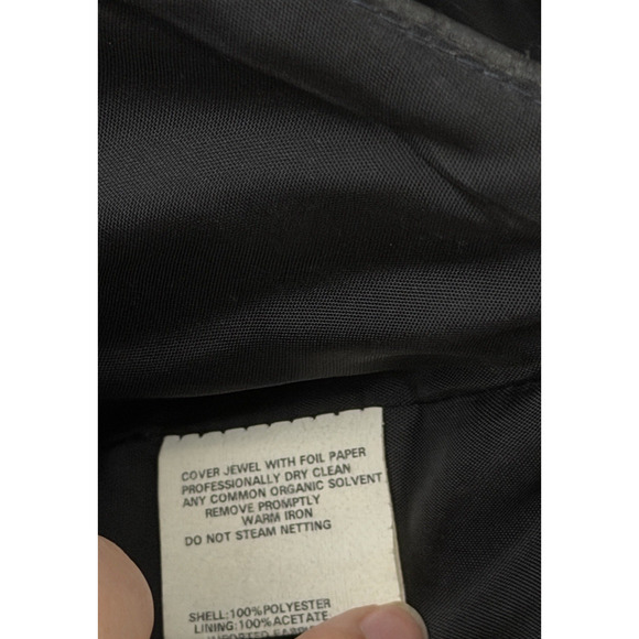 VTG Y2K Jessica McClintock Black Strapless Formal Gown Dress Gothic S/XS Satin - Picture 15 of 15